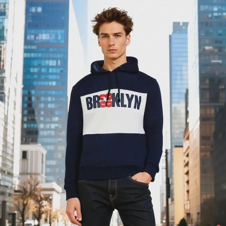 Men’s Long Sleeve Sweat Shirt with Hood